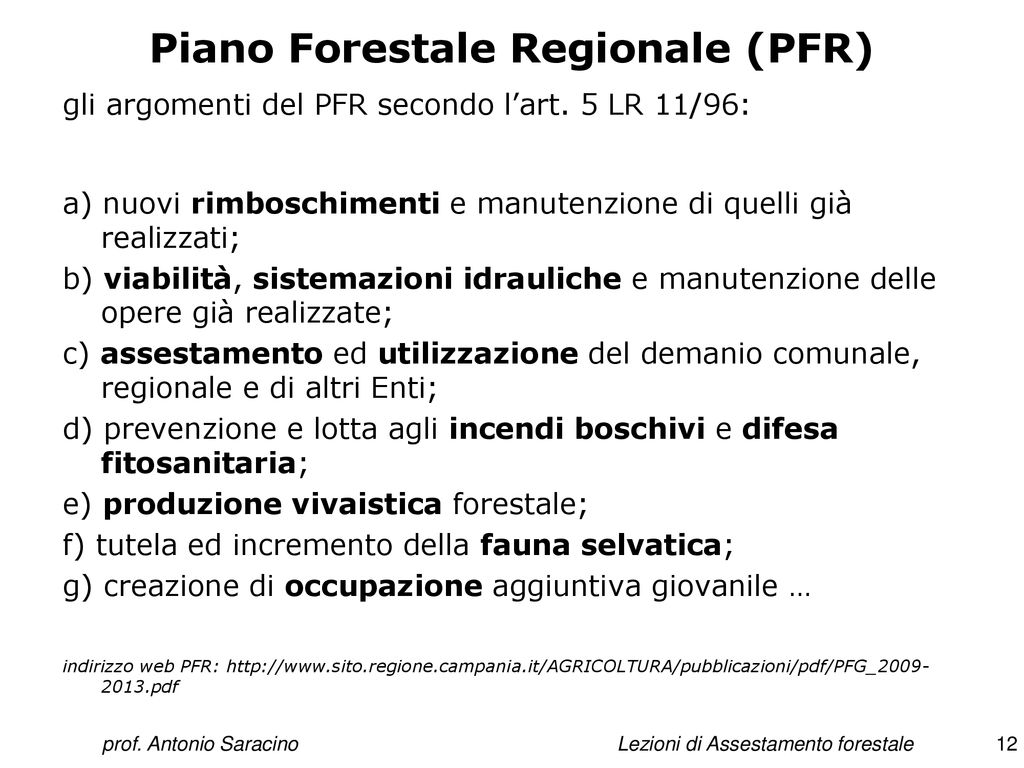 Assestamento Forestale Ppt Scaricare